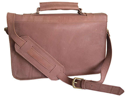 Real Leather Shoulder Briefcase,Handbag fits up to 15,6" Laptop, Apple, Mac book - Free Shipment!