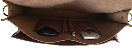 Real Leather Shoulder Briefcase,Handbag fits up to 15,6" Laptop, Apple, Mac book - Free Shipment!
