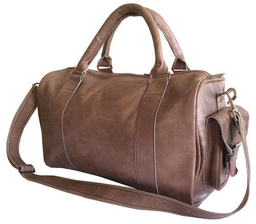 100% Genuine Leather High Quality Handcrafted Duffel, Luggage, Travel, Gym Bag - Unisex