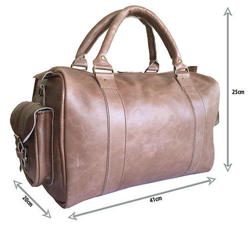 100% Genuine Leather High Quality Handcrafted Duffel, Luggage, Travel, Gym Bag - Unisex