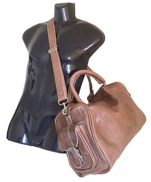 100% Genuine Leather High Quality Handcrafted Duffel, Luggage, Travel, Gym Bag - Unisex