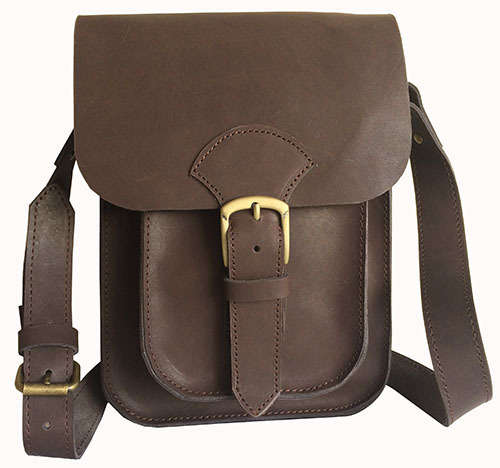 Genuine Leather Unisex Handmade Shoulder Messenger Bag, Handbag, Apple iPad /Tablet