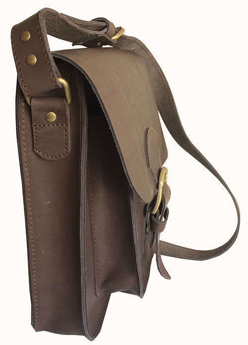 Genuine Leather Unisex Handmade Shoulder Messenger Bag,Cross body, Handbag, Apple iPad /Tablet