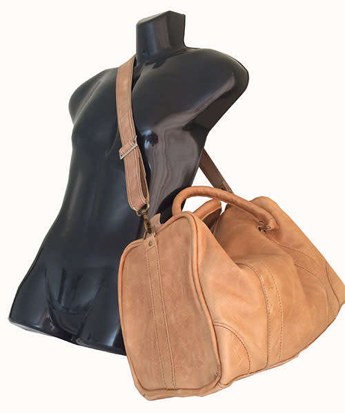 100% Genuine Leather High Quality Handcrafted Duffel, Luggage, Weekender, Travel, Gym Bag - Unisex