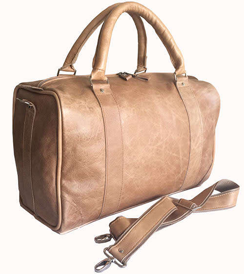 100% Genuine Leather High Quality Handcrafted Duffel, Luggage, Weekender, Travel, Gym Bag - Unisex
