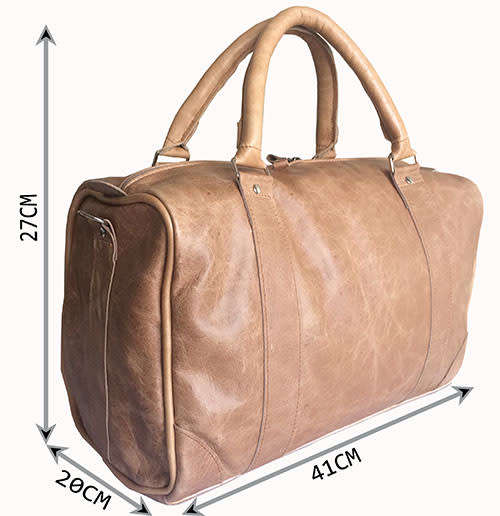 100% Genuine Leather High Quality Handcrafted Duffel, Luggage, Weekender, Travel, Gym Bag - Unisex
