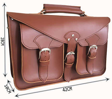 Genuine Leather Briefcase,Handbag Fits up to 15 Inch Laptop, Apple, iPad, Macbook, Computer & Tablet