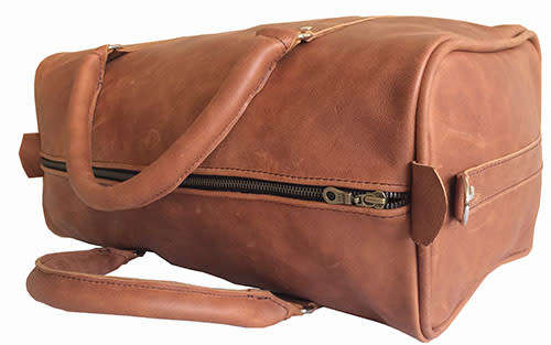 100% Genuine Leather High Quality Handcrafted Duffel, Luggage, Travel, Gym Bag - Free Shipment