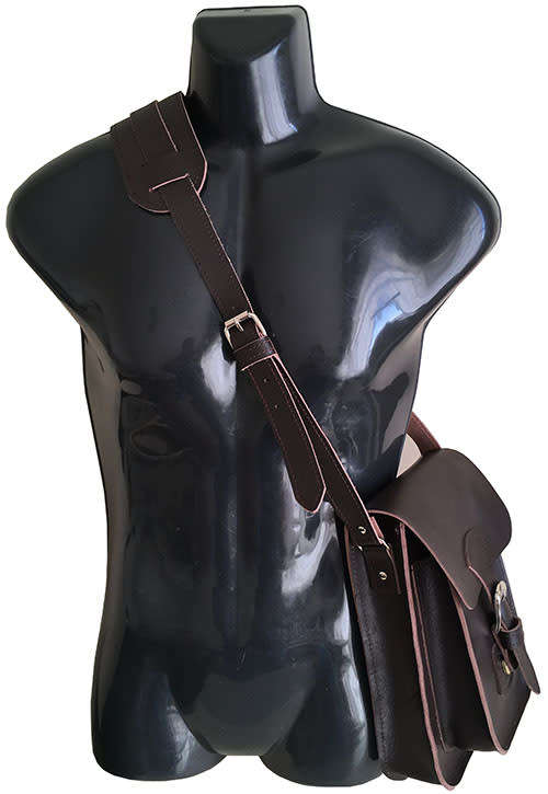 Real Leather Unisex Handmade Shoulder Messenger Bag,Cross body, Handbag fits iPhone, Tablet, Apple