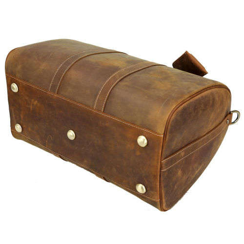 Full Grain Leather Duffel 15" Laptop Bag | Travel | Luggage | Handbag | Gym | Weekender |