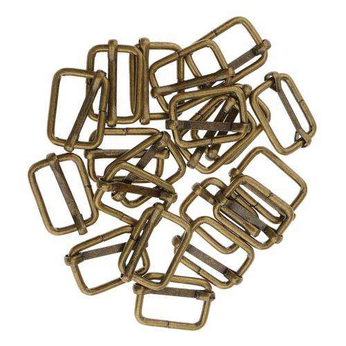 38mm Rectangle Adjuster Roller Pin Buckles Slider Strap for Handbag, Backpack, Luggage B