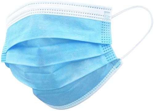 Surgical Medical Face Masks, 3-Layer Protection with Melt-Blown Fabric Filter - Pack of 20