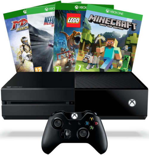 Microsoft  Xbox One  500 GB Console + 3 Games