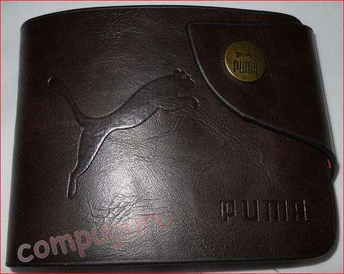 High Quality **PUMA** Men Leather Wallet,holds 4 Credit Cards, Zipped Coin & notes Compatiment!
