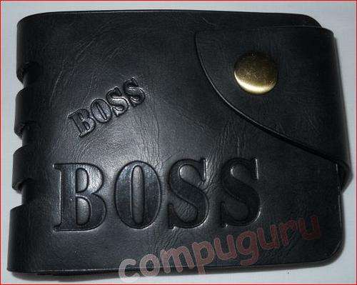 High Quality **BOSS** Men Leather Wallet,holds 5 Credit Cards, Zipped Coin & notes Compatiment!