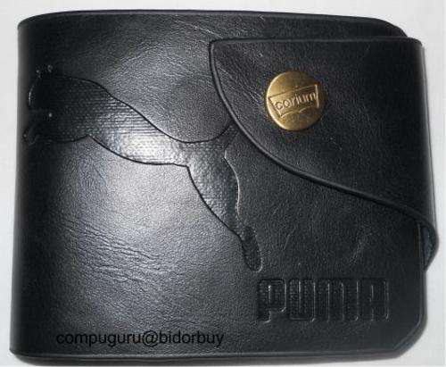 **PUMA** Men Leather Wallet,holds 4 Credit Cards, Zipped Coin & Notes Compatiment