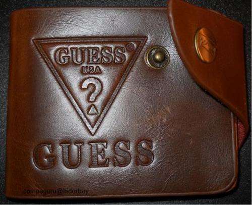 New Guess Men Leather Wallet,Offered only this Friday,holds 5 Credit Cards,Coin Compatiment @R1! WOW