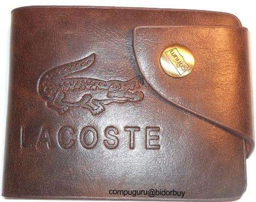 New Lacoste Men Leather Wallet, Offered This Friday,holds 5 Credit Cards,Coin Compatiment @R1! WOW