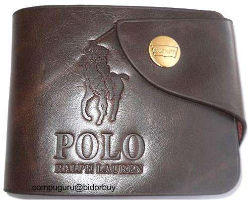 POLO Men's Leather Wallet,holds 5 Credit Cards, Zipped Coin & Notes Compatiment @R1!