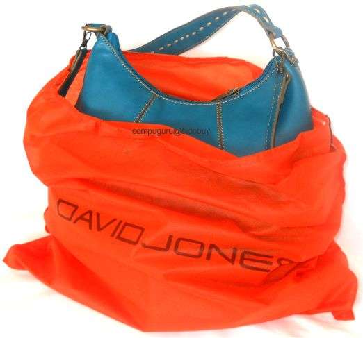 Handy and comfortable David Jones Leather handbag - Blue