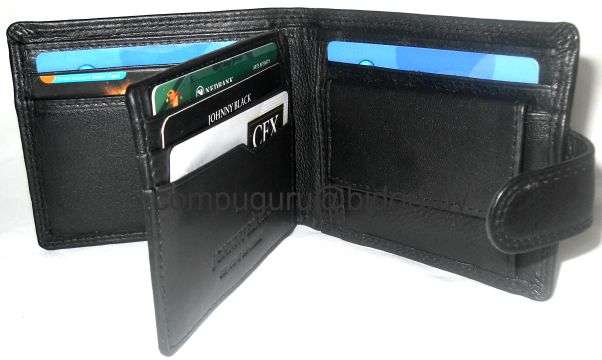***JOHNNY BLACK**Men Wallet,Holds 9 Cards, 2 x Note Compartment& Coin Pocket!!!