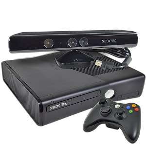 Microsoft Xbox 360 4gb Black Console with Kinect set - Excellent Condition