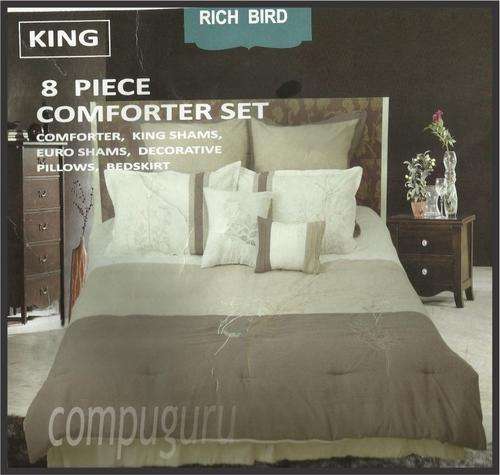 Latest Arrival - Heavy 8 Piece King/Queen Size Comforter - You snooze!! You Loose
