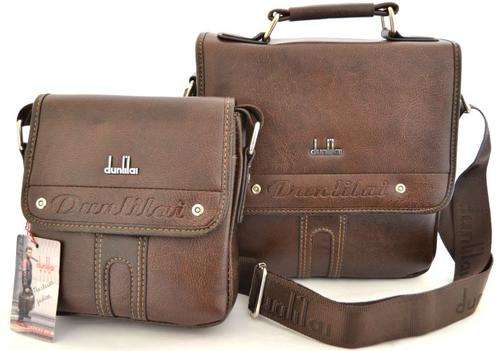 2 in 1 Brown Businessmen Bag Messenger Men's Shoulder Bag Crossbody Bag Handbag
