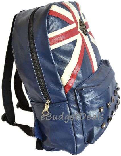 Cute Unisex UK Flag Pattern Campus Backpack Shoulder Bag Schoolbag Handbag fits up to 15,6" Laptop