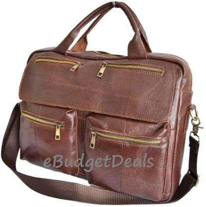 High Quality Genuine leather one shoulder handbag cross-body bag, Document bag, fits 10inch Tablets