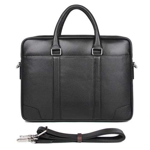 15 Inch Full Grain Leather Briefcase, Messenger Bag, Fits Macbook, Laptop & Tablet