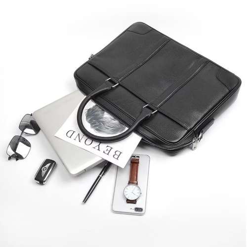 15 Inch Full Grain Leather Briefcase, Messenger Bag, Fits Macbook, Laptop & Tablet