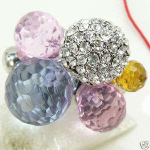 Totally Unique! Multi Gem Ring set in Sterling Silver