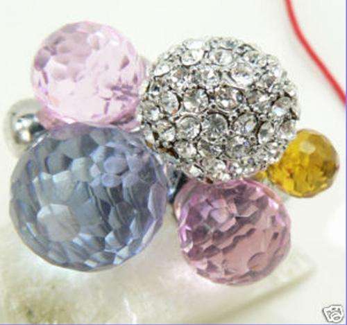 Totally Unique! Multi Gemstone Dress Ring set in Sterling Silver