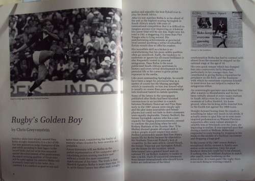 Naas Botha: Rugby's Golden Boy