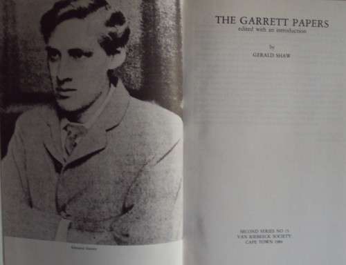 The Garrett Papers Van Riebeeck Society - Second Series No 15