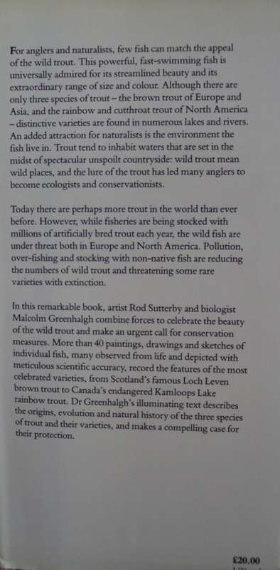 The Wild Trout - The Natural History of an Endangered Fish: Rob Sutterby Malcolm Greenhalgh