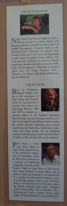 The Kalahari Survival in a Thirstland Wilderness Nigel Dennis | Michael Knight | Peter Joyce