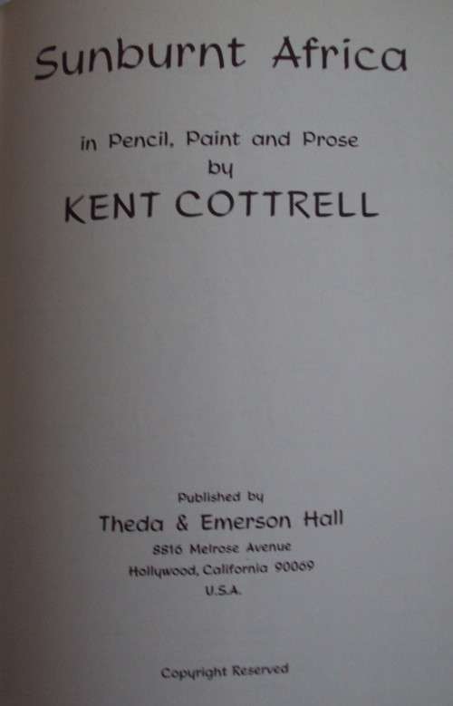 Sunburnt Africa Kent Cottrell