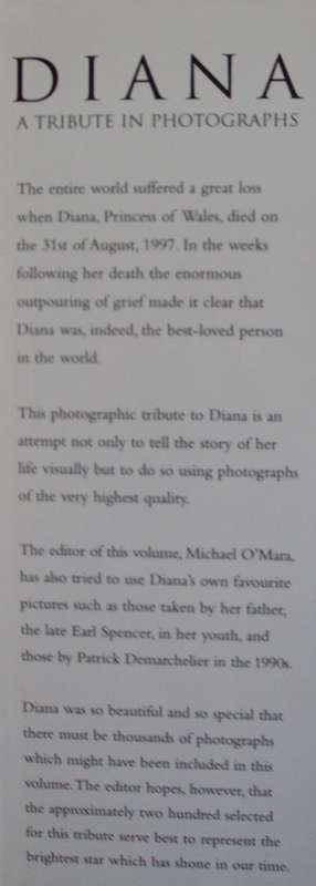 2 Princess Diana Books - A Tribute in Photographs and A Tribute
