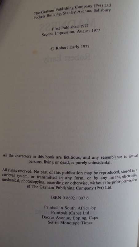 a Time of Madness Robert Early