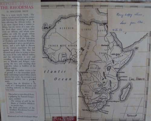 Report From The Rhodesia`s H Maclear Bate