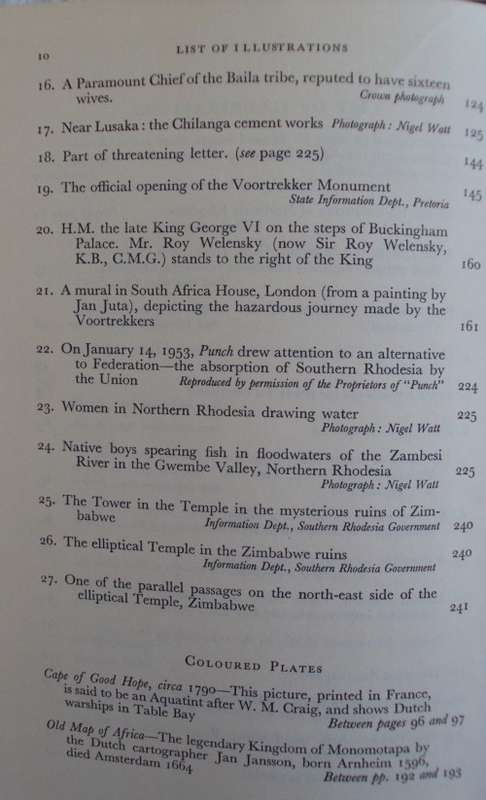 Report From The Rhodesia`s H Maclear Bate