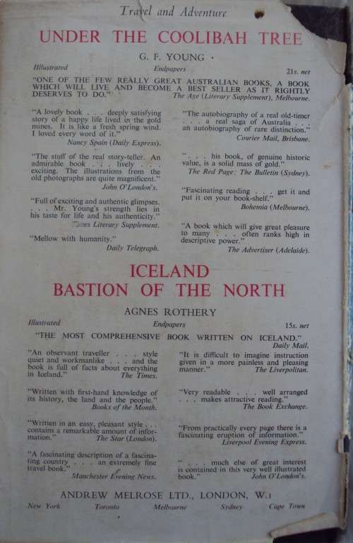 Report From The Rhodesia`s H Maclear Bate