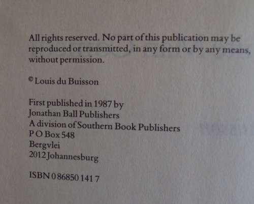 The White Man Cometh Louis du Buisson