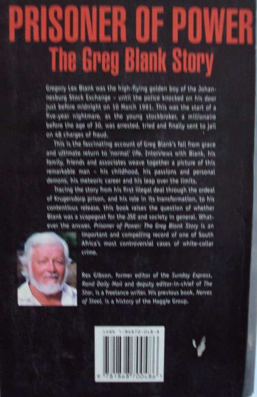Prisoner of Power, The Greg Blank Story - Rex Gibson