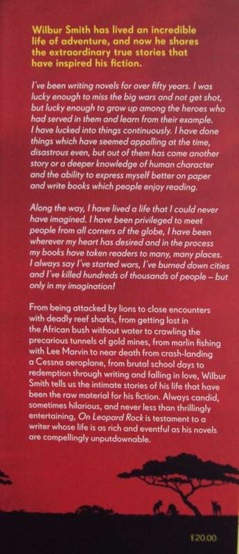 On Leopard Rock A Life of Adventures Wilbur Smith