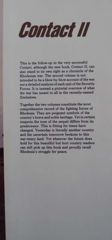 Contact II The Struggle for Peace:  A Pictorial Account of the Rhodesian War Paul L Moorcraft
