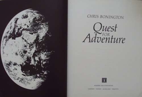 Quest for Adventure Chris Bonington
