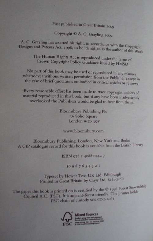 Liberty in the Age of Terror: A Defence of Civil Liberties and Enlightenment Values A C Grayling